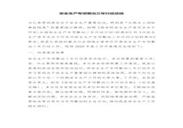 安全生產(chǎn)專項(xiàng)整治三年行動(dòng)總結(jié)docx