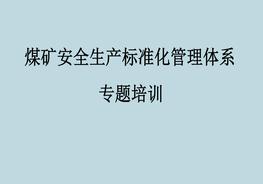 新煤礦安全標(biāo)準(zhǔn)化體系培訓(xùn)pptx