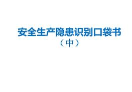 安全生產(chǎn)隱患識別口袋書（中篇）pptx