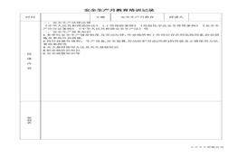 安全生產(chǎn)月教育培訓(xùn)記錄docx