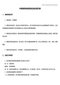 中毒窒息事故現(xiàn)場(chǎng)應(yīng)急處置方案doc