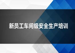 新員工車間級安全生產(chǎn)培訓(xùn)pptx