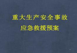 重大生產(chǎn)安全事故應(yīng)急救援知識培訓(xùn)ppt