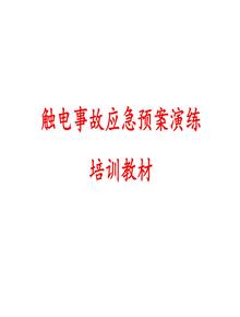 觸電事故應(yīng)急預(yù)案演練培訓(xùn)教材-ppt課件ppt