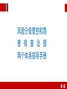 風(fēng)險分級管控與隱患排查治理體系指導(dǎo)手冊（62頁）pptx