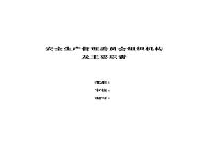 安委會管理組織機(jī)構(gòu)與職責(zé)docx