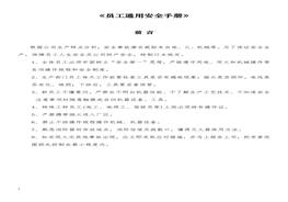 員工通用安全手冊doc