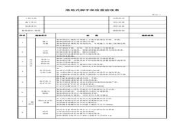 落地式腳手架檢查驗收表xls