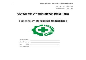 安全生產責任制及規(guī)章制度匯編（安全管理）doc