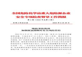 全國危險(xiǎn)化學(xué)品重大危險(xiǎn)源企業(yè)專項(xiàng)檢查督導(dǎo)工作簡(jiǎn)報(bào)（第2期）pdf