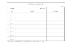 班前安全活動(dòng)記錄xls