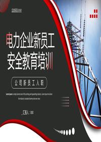 電力企業(yè)新員工安全教育pptx