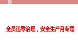 全員違章治理，安全生產(chǎn)月專(zhuān)題ppt