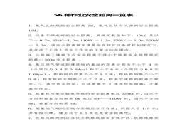 56種作業(yè)安全距離一覽表（13頁）docx