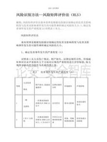 LS矩陣風(fēng)險(xiǎn)識別分析法（5頁）(1)docx