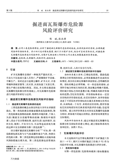 掘進(jìn)面瓦斯爆炸危險(xiǎn)源風(fēng)險(xiǎn)評(píng)價(jià)研究