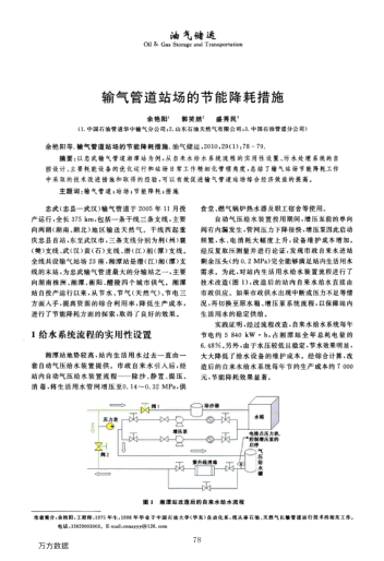 輸氣管道站場的節(jié)能降耗措施
