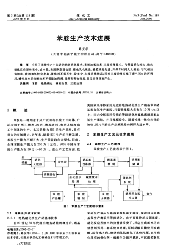 苯胺生產(chǎn)技術進展