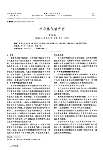 半導(dǎo)體氣敏元件