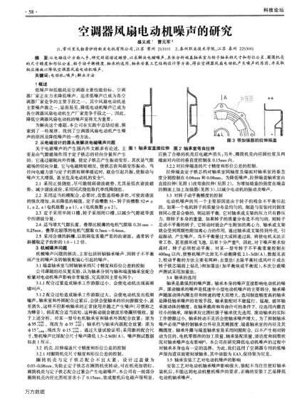 空調(diào)器風(fēng)扇電動(dòng)機(jī)噪聲的研究