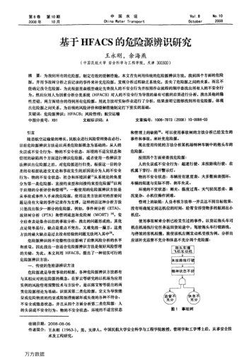 基于HFACS的危險源辨識研究
