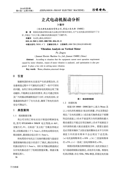 立式電動機振動分析