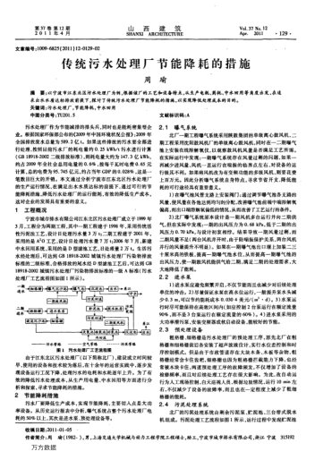 傳統(tǒng)污水處理廠節(jié)能降耗的措施