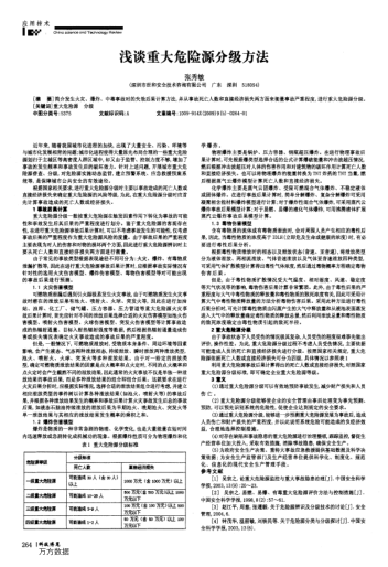 淺談重大危險(xiǎn)源分級(jí)方法