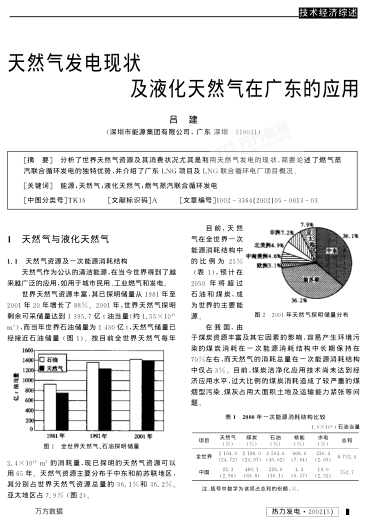 天然氣發(fā)電現(xiàn)狀及液化天然氣在廣東的應(yīng)用