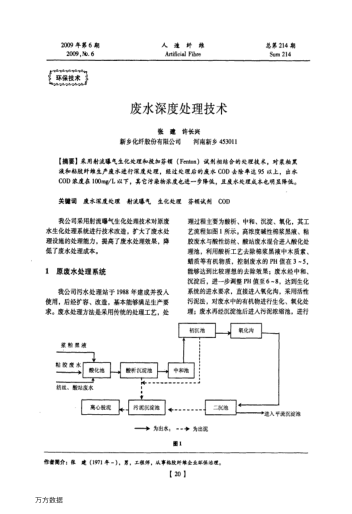 廢水深度處理技術(shù)