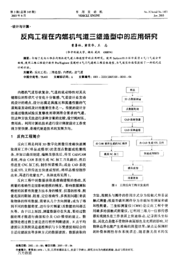 反向工程在內燃機氣道三維造型中的應用研究