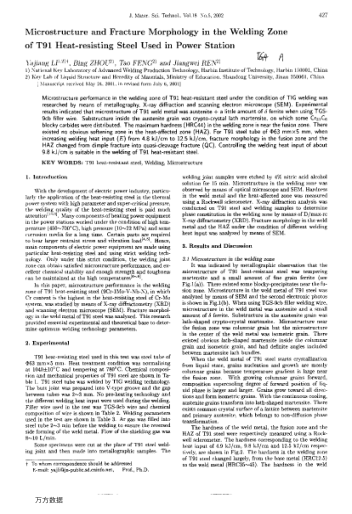 Microstructure and Fracture Morphology in the Welding Zone of T91 Heat-resisting Steel Used in Power