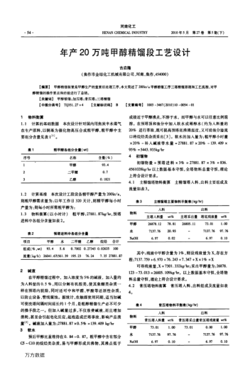 年產(chǎn)20萬噸甲醇精餾段工藝設(shè)計