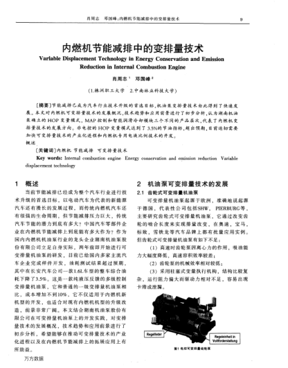 內燃機節(jié)能減排中的變排量技術