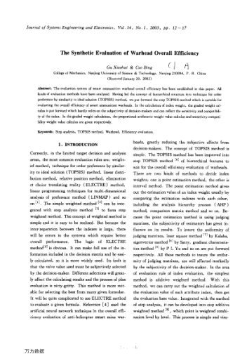 The Synthetic Evaluation of Warhead Overall Efficiency