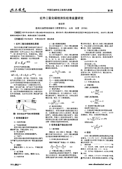 紅外二氧化碳檢測儀校準(zhǔn)裝置研究