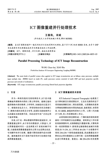 ICT圖像重建并行處理技術(shù)