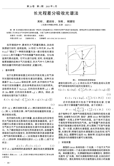 長光程差分吸收光譜法