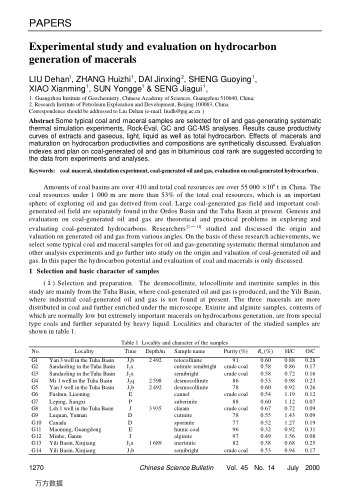 Experimental study and evaluation on hydrocarbon generation of macerals
