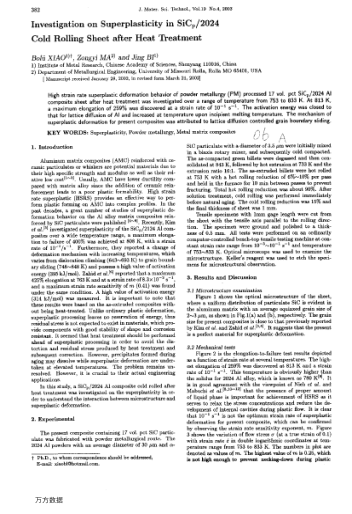 Investigation on Superplasticity in SiCp/2024 Cold Rolling Sheet after Heat Treatment