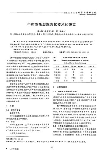 中藥渣熱裂解液化技術(shù)的研究