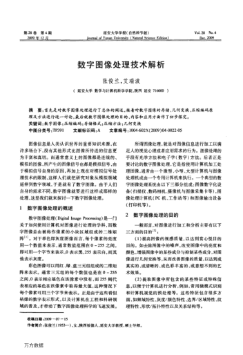 數(shù)字圖像處理技術(shù)解析