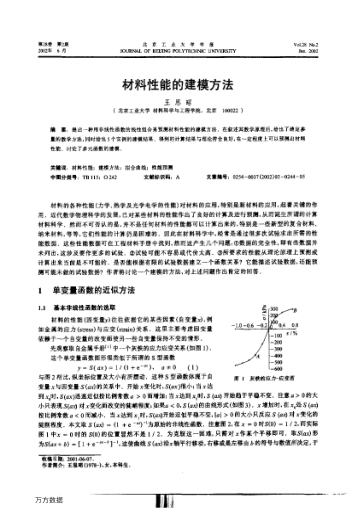 材料性能的建模方法