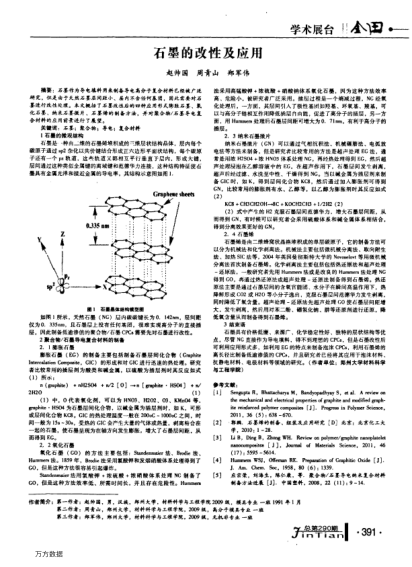 石墨的改性及應(yīng)用