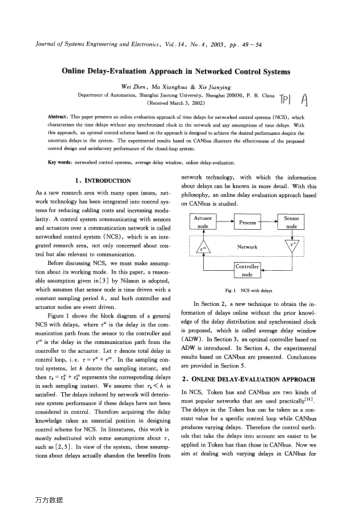 Online Delay-Evaluation Approach in Networked Control Systems