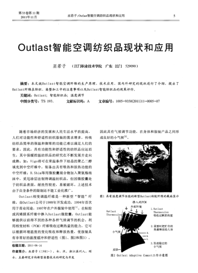 0utlast智能空調(diào)紡織品現(xiàn)狀和應(yīng)用