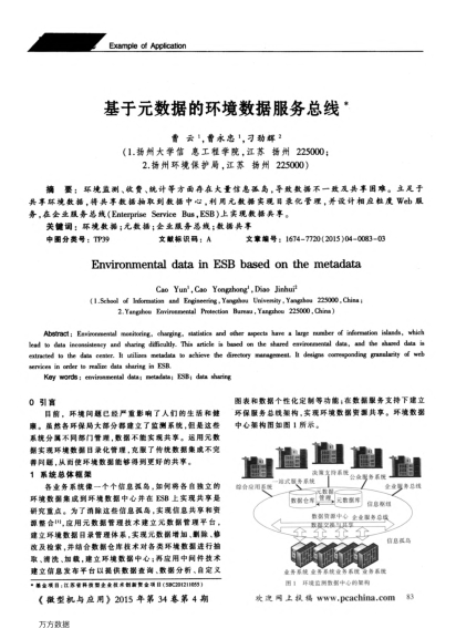 基于元數(shù)據(jù)的環(huán)境數(shù)據(jù)服務(wù)總線