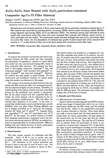 Al2O3/Al2O3 Joint Brazed with Al2O3-particulate-contained Composite Ag-Cu-Ti Filler Material