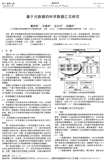 基于元數(shù)據(jù)的科學(xué)數(shù)據(jù)匯交研究