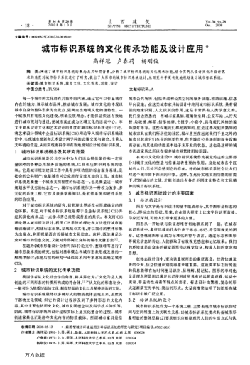 城市標(biāo)識系統(tǒng)的文化傳承功能及設(shè)計(jì)應(yīng)用